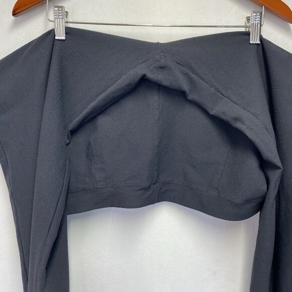 Eileen Fisher Elastic Waistband Pull On Slim Ankle Pants Women Large Dark Gray - Picture 9 of 10